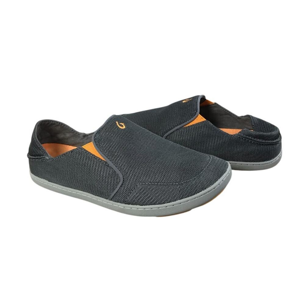 OLUKAI Nohea Mesh Slip-On Convertible Shoe Men 10.5 Gray Everyday Travel Comfort - Picture 2 of 10